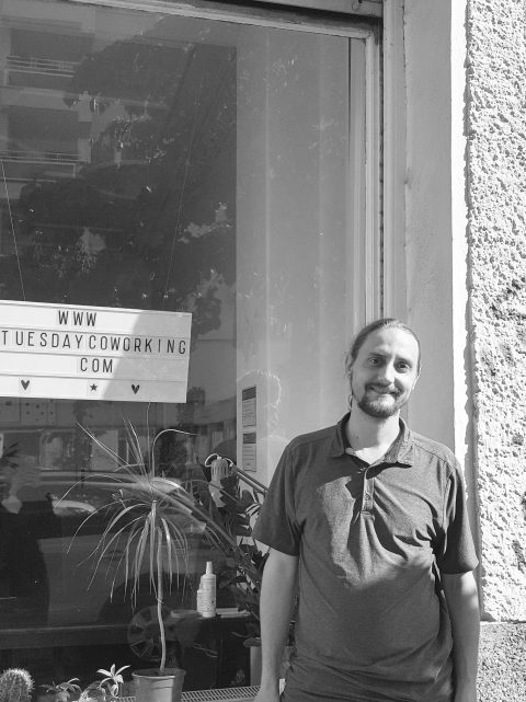 Christoph Seeger infront of tuesday coworking